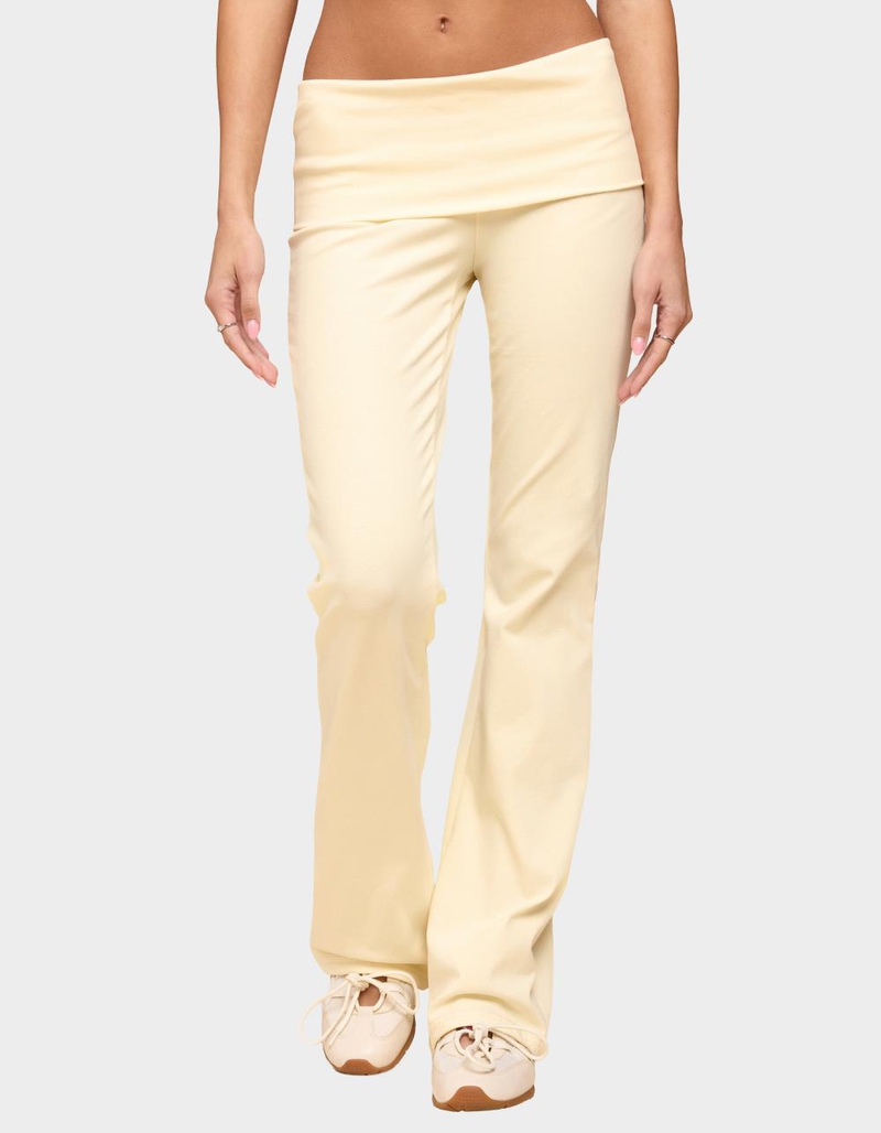 EDIKTED Ivanne Foldover Flared Pants image number 0