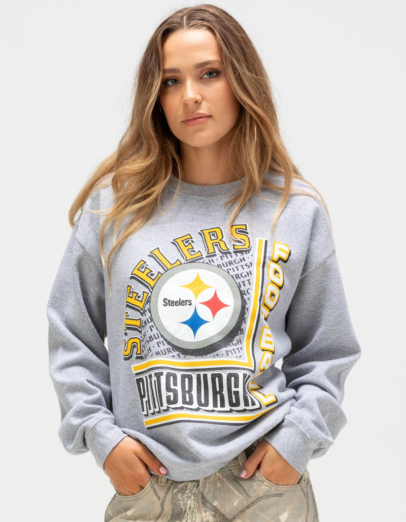 JUNK FOOD Pittsburgh Steelers Backfield Womens Crewneck Sweatshirt image number 0
