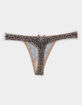FULL TILT Ribbon Lace Trim Thong image number 2