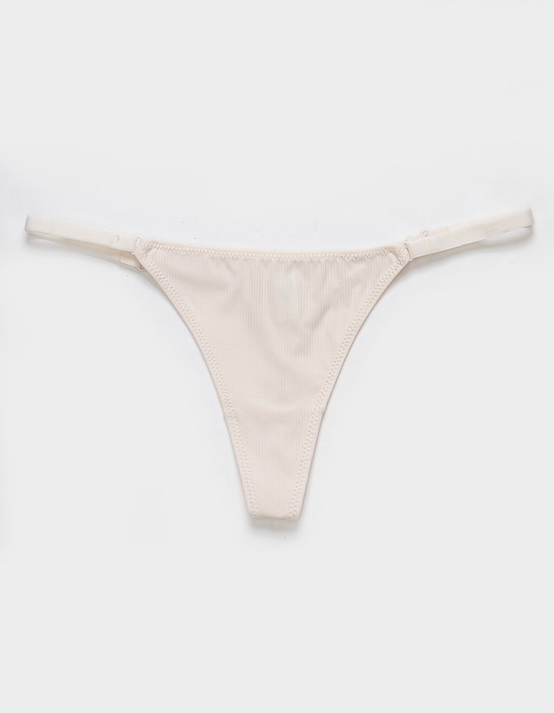 FULL TILT Rib Micro Strappy Thong image number 0