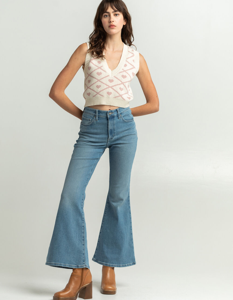 SAY WHAT Heart Womens Sweater Vest image number 3