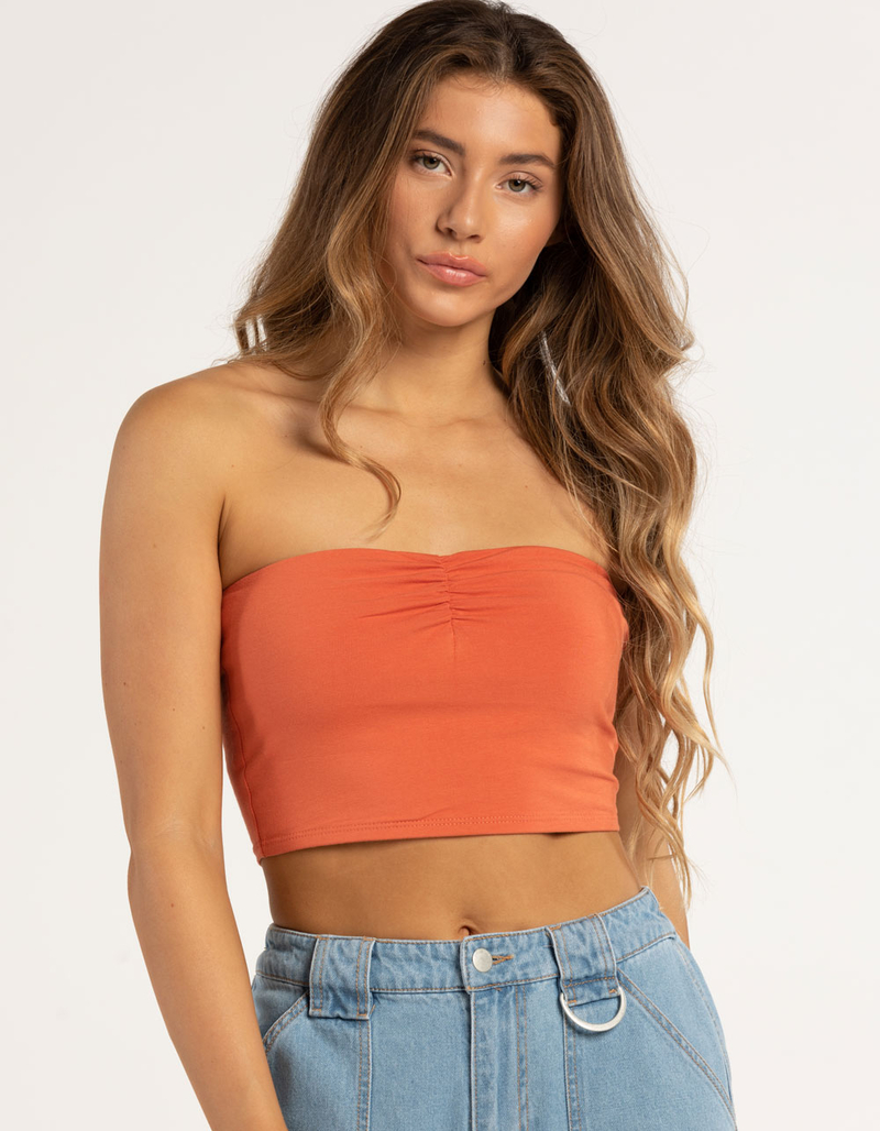 FULL TILT Solid Cinch Tube Top image number 0