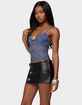 EDIKTED Sheer Lace Cut Out Tank Top image number 2