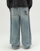 RSQ Mens Extra Baggy Embroidered Jeans image number 4