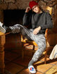 RSQ Tie Dye Mens Black Jogger Sweatpants image number 1