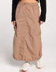 LOVE TREE Nylon Parachute Womens Midi Skirt image number 2
