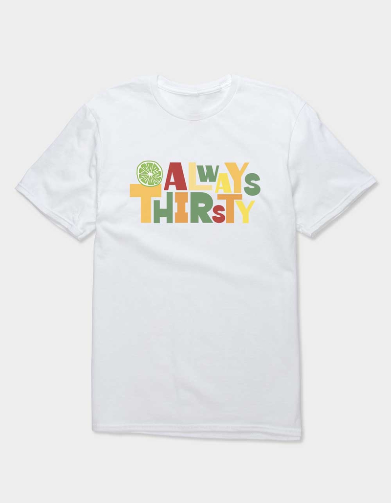 THIRSTY Lime Colorblock Unisex Tee image number 0