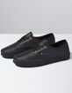 VANS Leather Authentic Mens Black Shoes image number 1