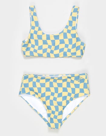 SEAESTA SURF Wavy Checks Girls Bralette Bikini Set Primary Image