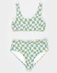 SEAESTA SURF Wavy Checks Girls Bralette Bikini Set image number 1