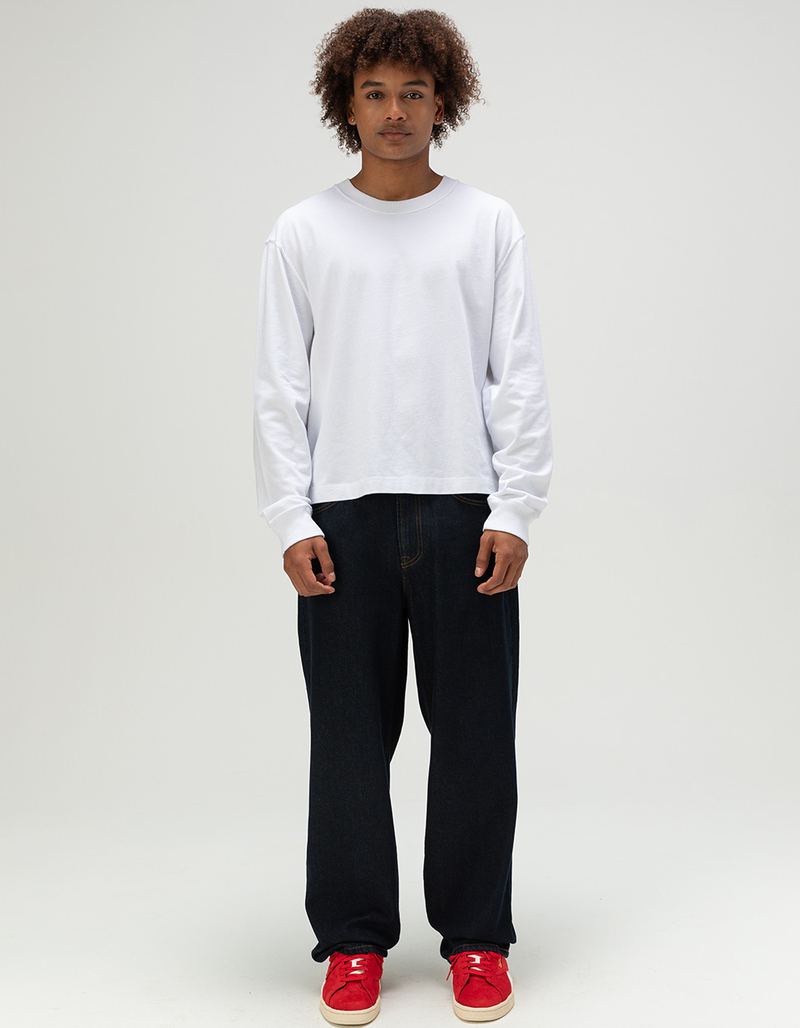 RSQ Mens Loose Dark Rinse Jeans image number 2