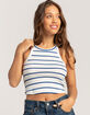 BRIXTON Organic Rib High Neck Womens Tank Top image number 1