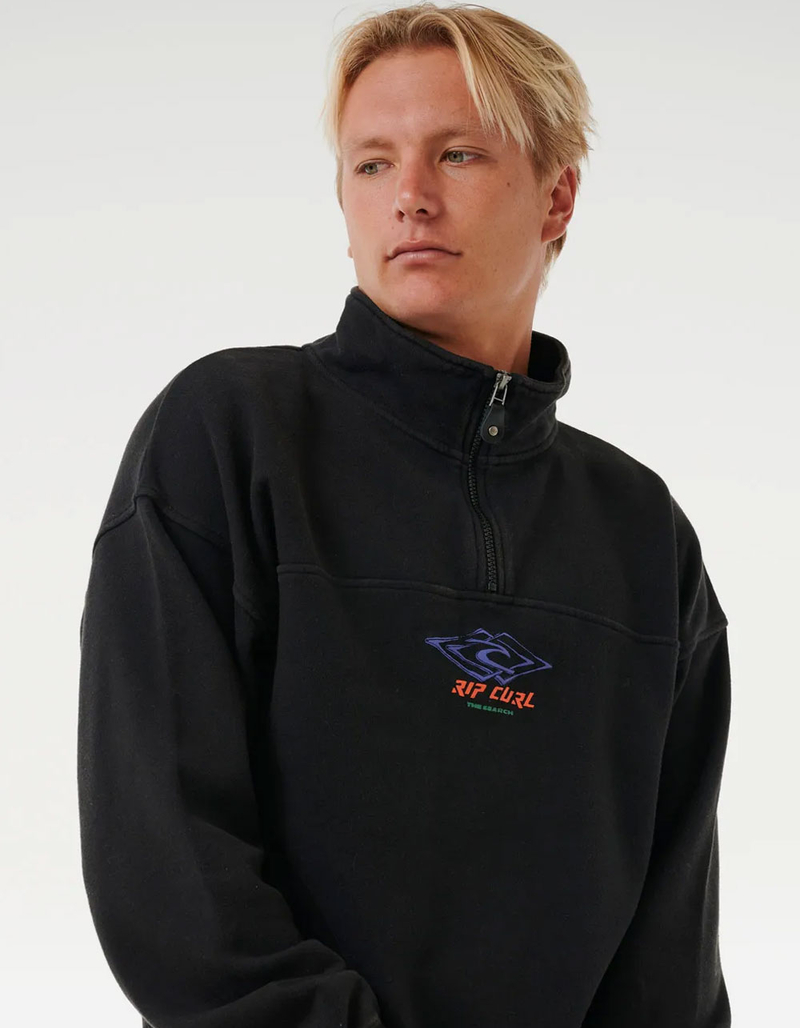 RIP CURL Quest Quarter Zip Mens Sweatshirt image number 4