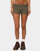 EDIKTED Jody Striped Foldover Shorts image number 1