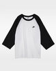 NIKE Sportswear Club Mens 3/4 Sleeve Raglan Top image number 1