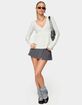 EDIKTED Saphey Babydoll Cable Knit Top image number 4