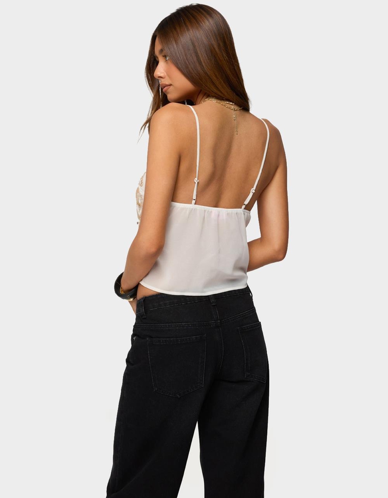 EDIKTED Kaleesy Beaded Tank Top image number 2