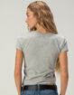 DISNEY Mickey Mouse Retro Womens Embroidered Baby Tee image number 4