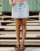 RSQ Womens Low Rise Denim Mini Skirt image number 8