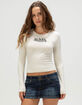 VON DUTCH Womens Long Sleeve Baby Tee VON DUTCH Womens Long Sleeve Baby Tee