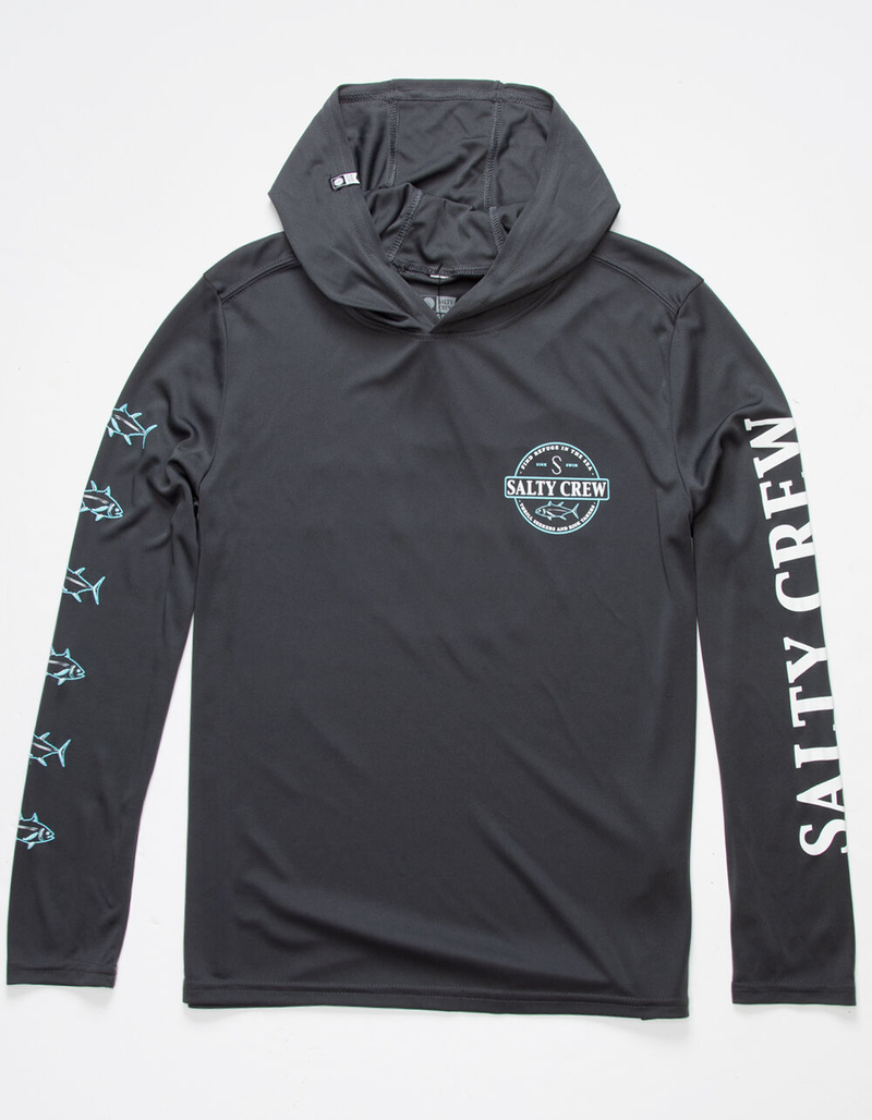 SALTY CREW Deep Sea Boys Hooded Tech Tee image number 0
