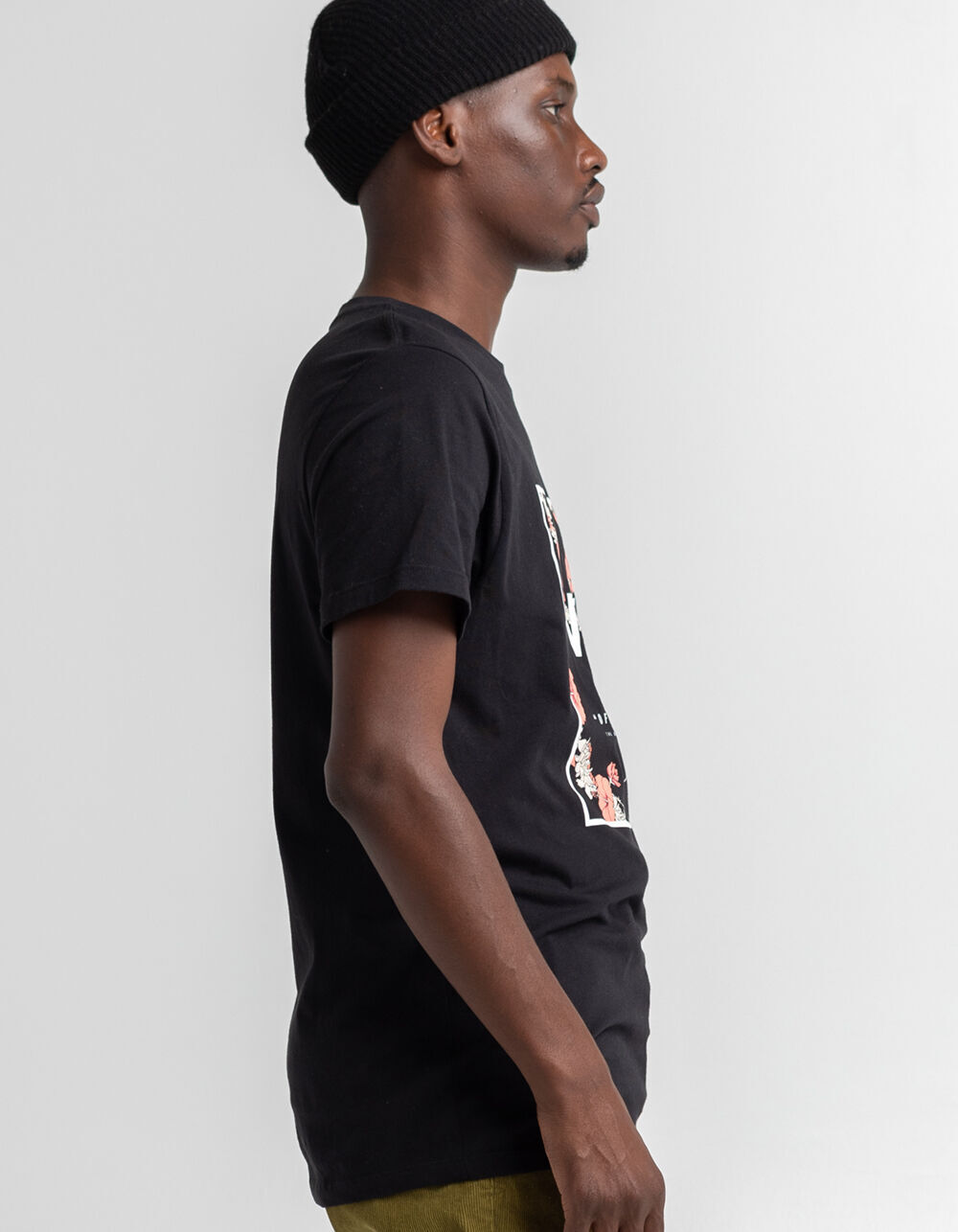 VANS Leid Floral Print Box Mens T-Shirt 