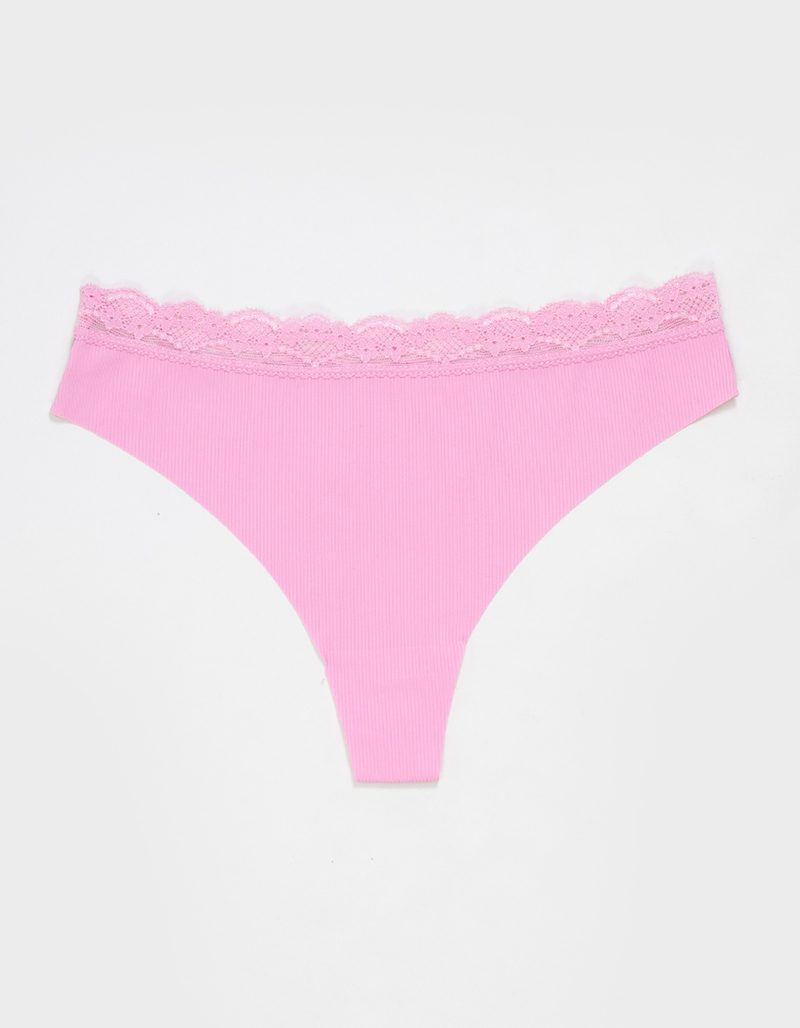 FULL TILT Lasercut Lace Waist Thong image number 0