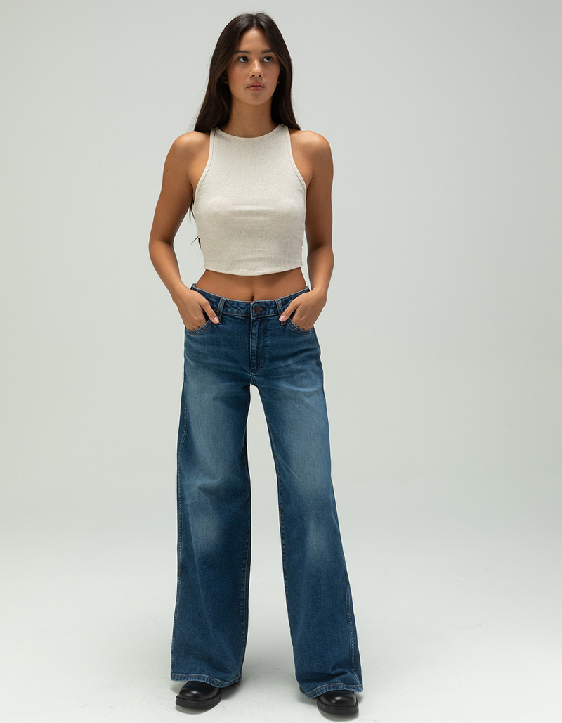 WRANGLER Worldwide Mid Rise Wide Leg Womens Jeans - MEDIUM WASH | Tillys