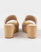 BAMBOO Beyond Womens Wedge Sandals image number 4