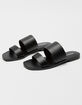 SODA Double Strap Womens Black Slide Sandals image number 1