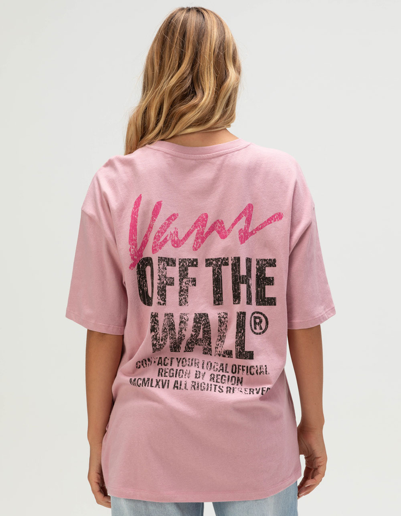 VANS Lady Wall Womens Oversized Tee image number 0