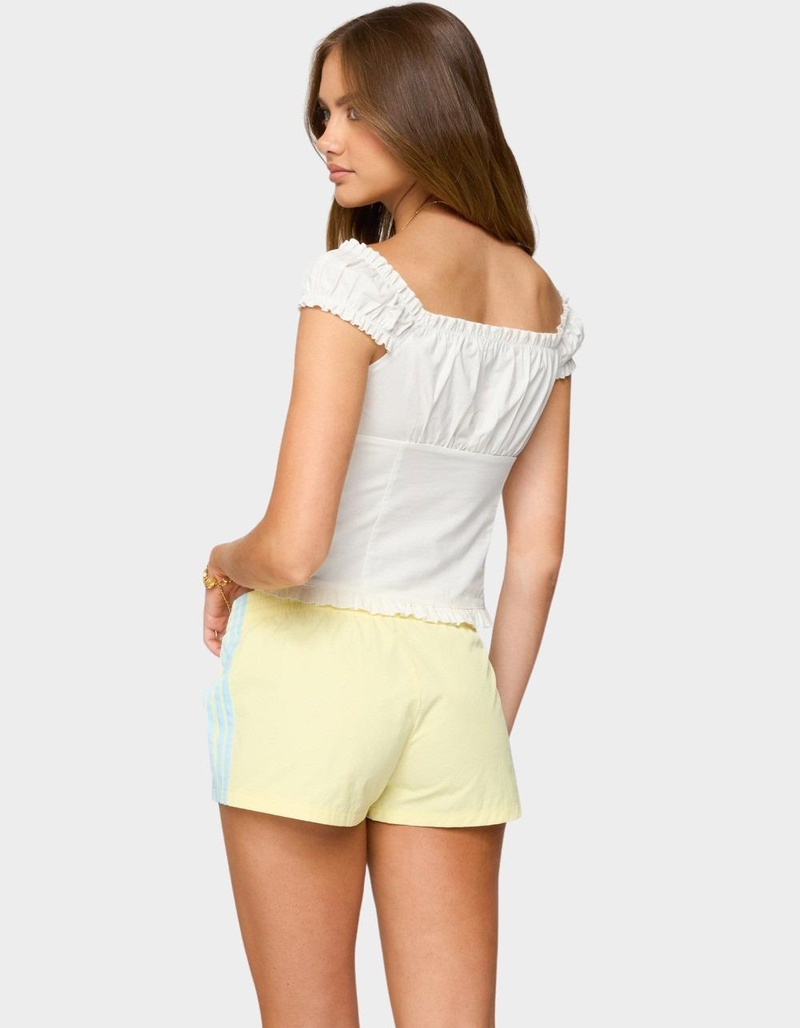 EDIKTED Arlow Ruffle Button Up Top image number 2
