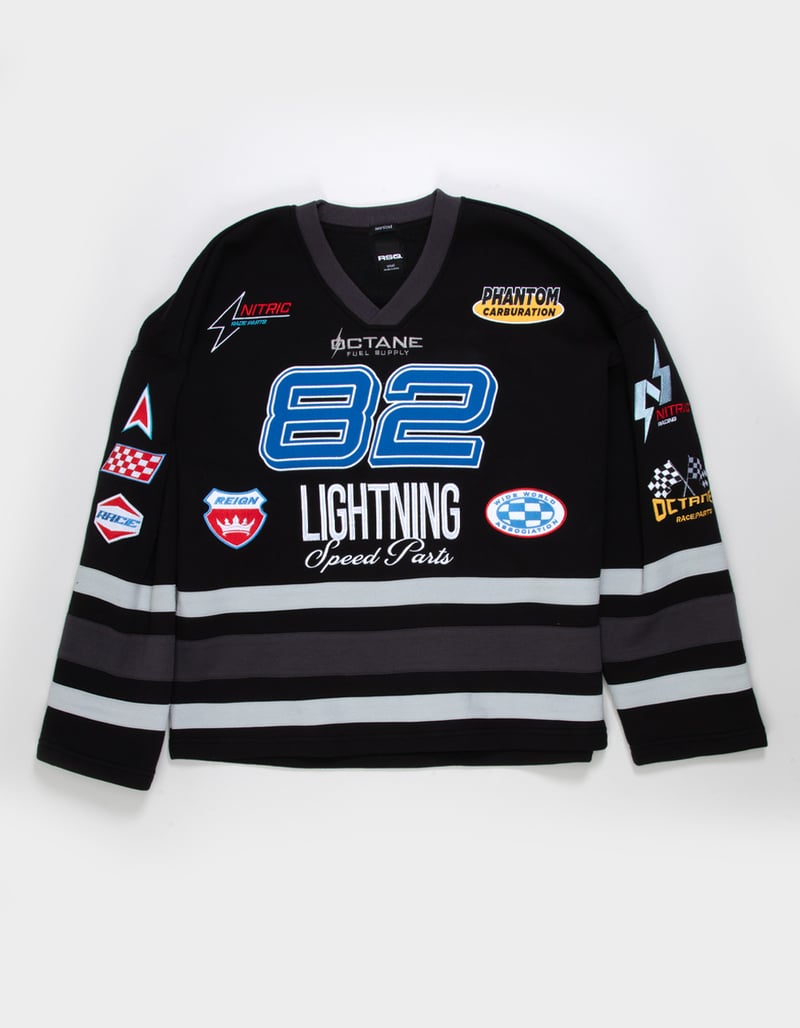 RSQ Hockey Mens Oversized Sweatshirt image number 2
