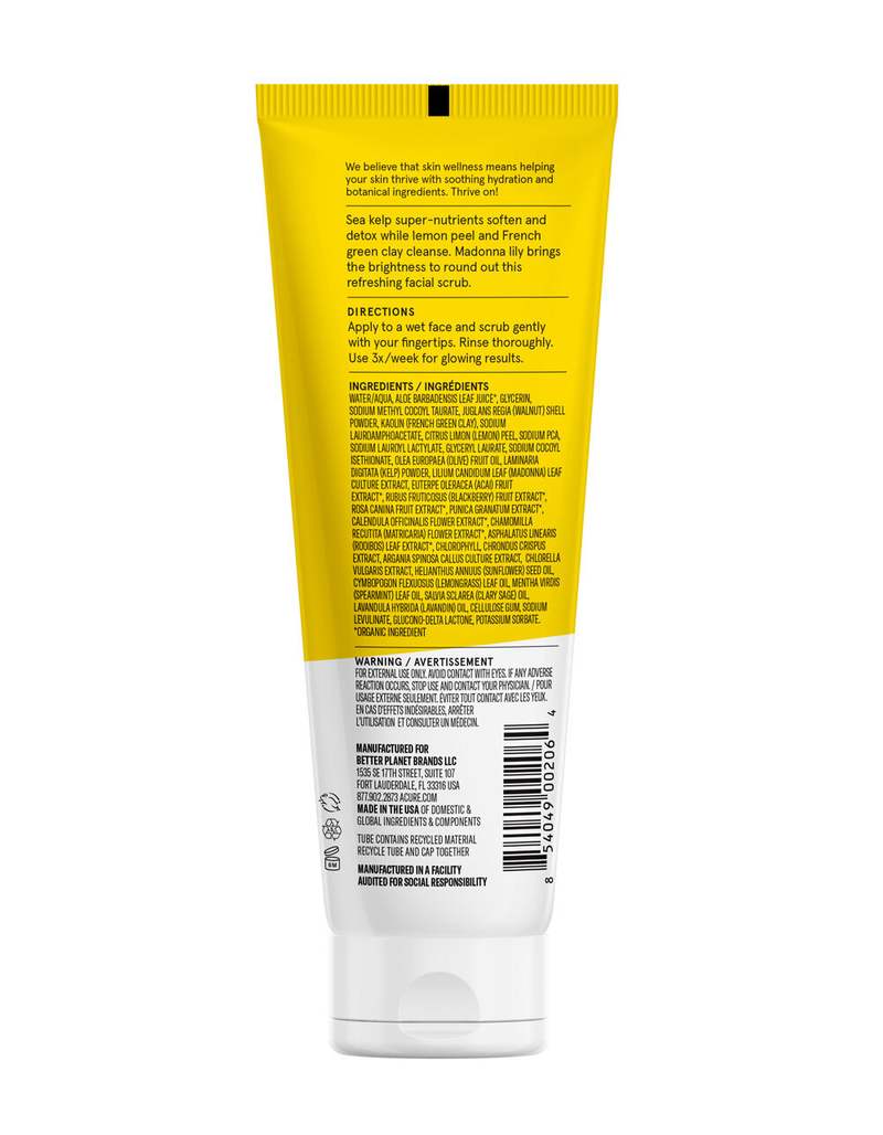ACURE Brightening Facial Scrub image number 1