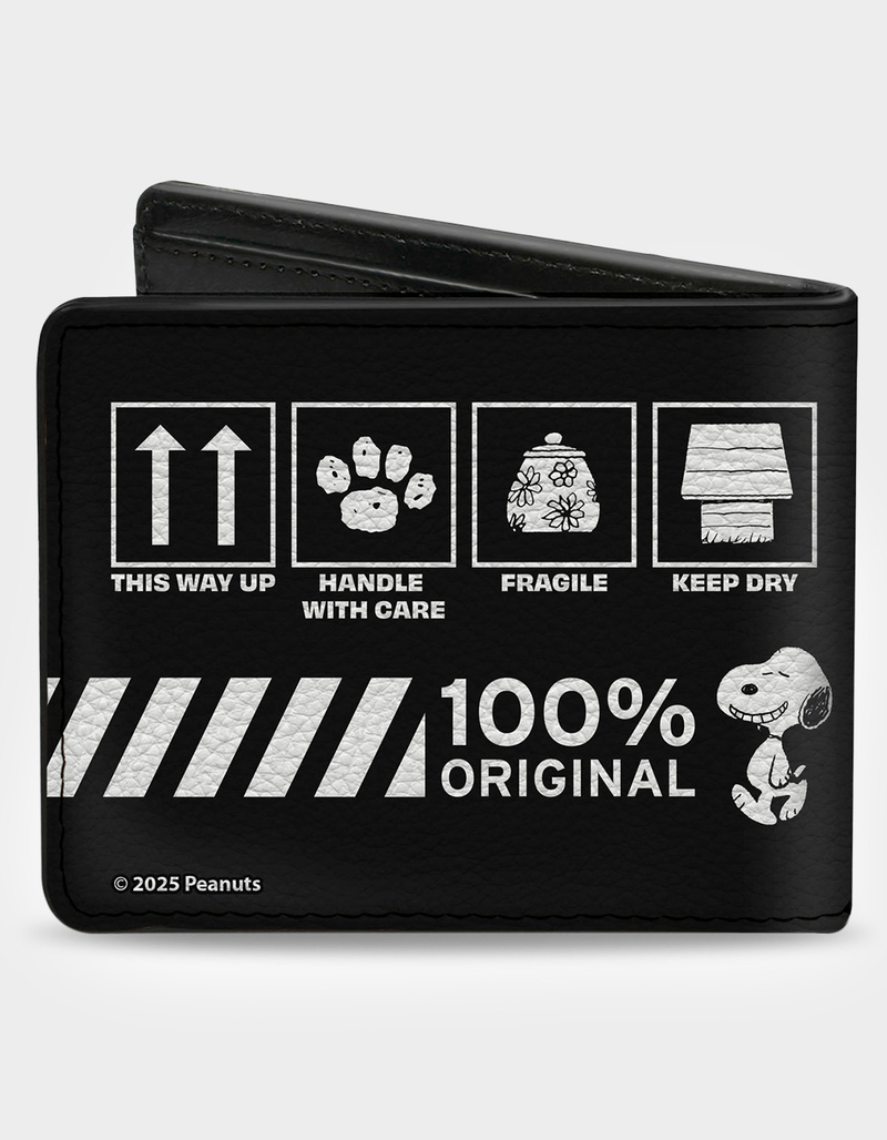 BUCKLE-DOWN x Peanuts Snoopy Care Symbols Bifold Wallet image number 1