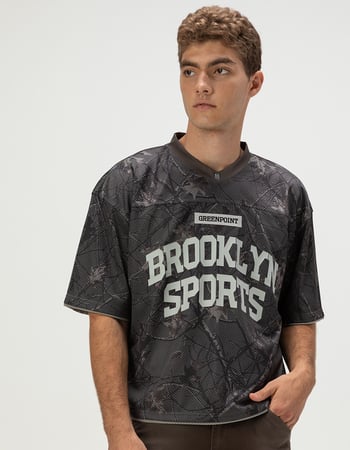RSQ Mens Baggy Crop Mesh Jersey Primary Image