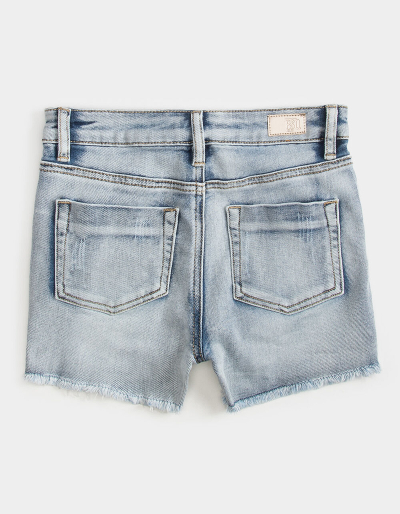 RSQ Floral Embroidery Girls Denim Shorts image number 1