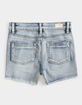 RSQ Floral Embroidery Girls Denim Shorts image number 2