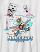 A MINECRAFT MOVIE Steve And Garrett Flying Unisex Kids Tee image number 2