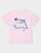 DOLPHIN Hibiscus Splash Unisex Kids Tee image number 1