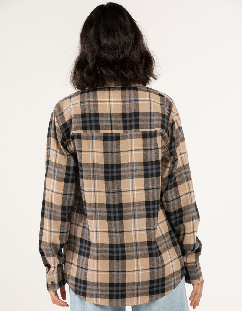 RSQ Easy Check Womens Oversized Flannel  image number 2