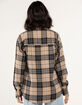 RSQ Easy Check Womens Oversized Flannel  image number 3