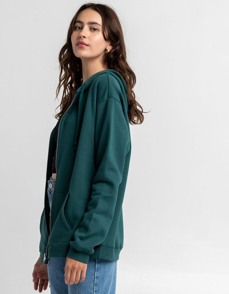 FULL TILT Womens Oversized Zip Hoodie image number 1