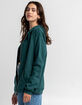 FULL TILT Womens Oversized Zip Hoodie image number 2