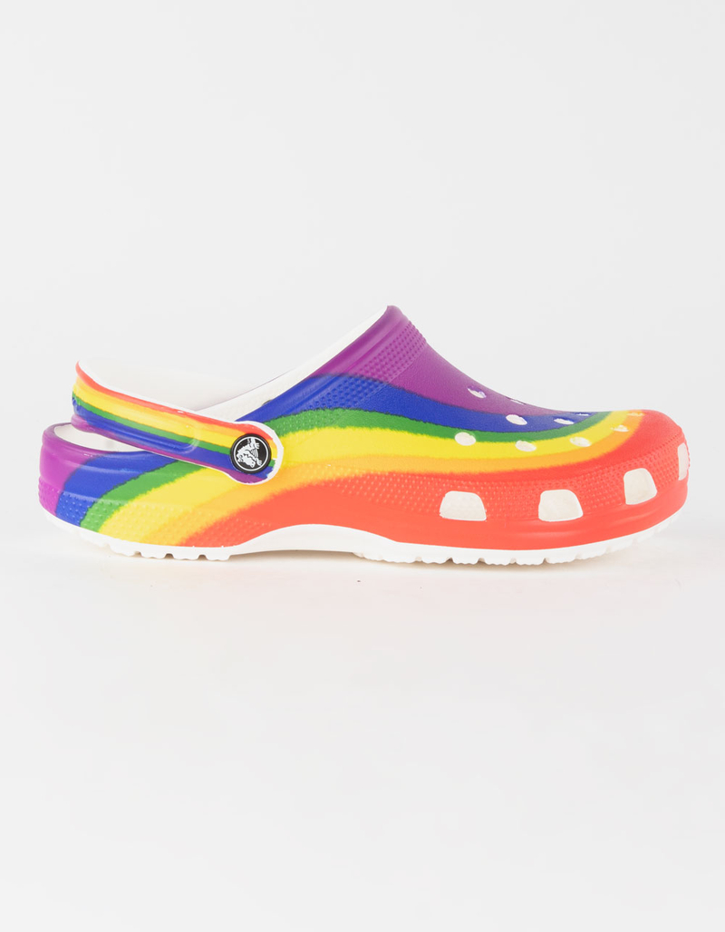 CROCS Rainbow Dye Womens Classic Clogs image number 1
