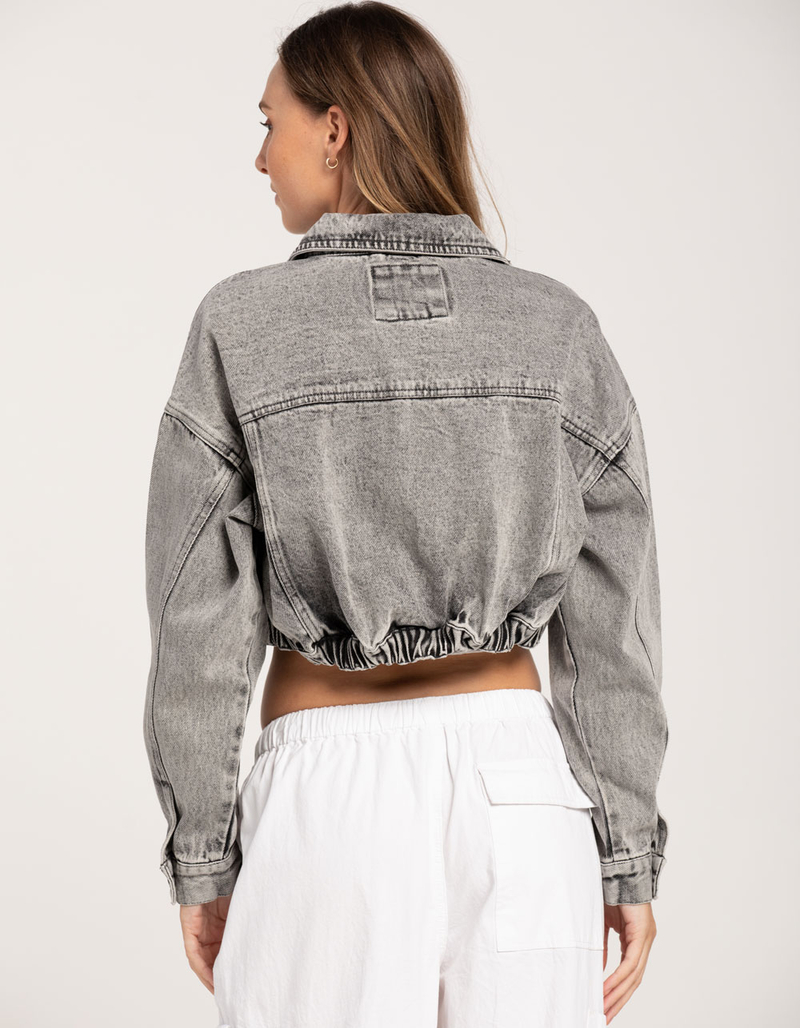 HIGHWAY Crop Denim Womens Jacket image number 2