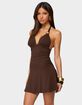 EDIKTED Rafaella Ruched Halter Mini Dress image number 2