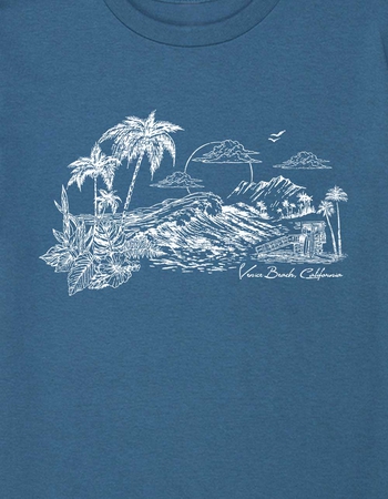 VENICE BEACH Sunset Distressed Unisex Kids Tee Alternative Image