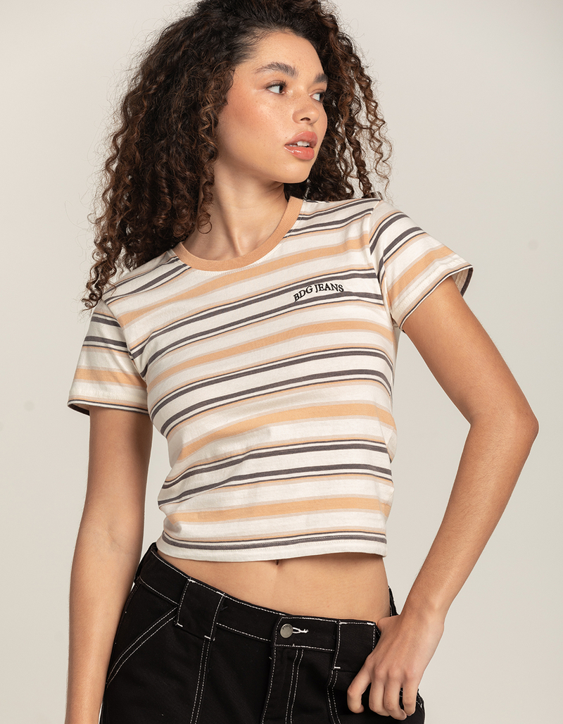 BDG Urban Outfitters Womens Striped Baby Tee image number 0