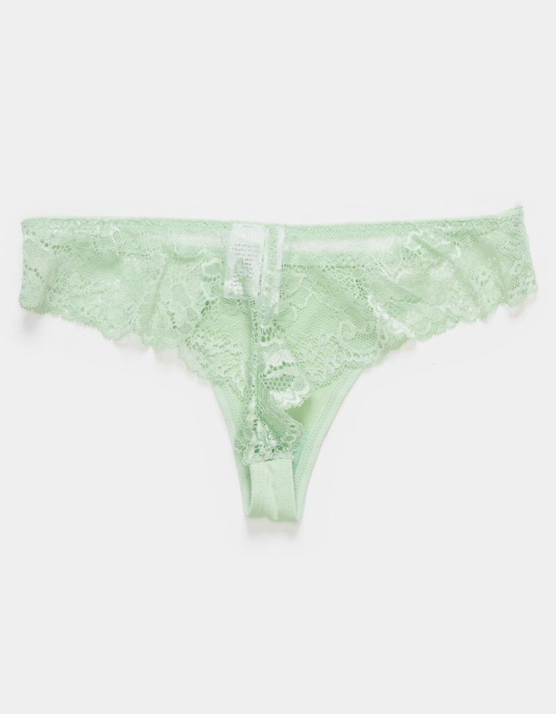 SKY & SPARROW Lace Back Thong image number 1